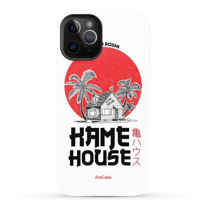 iPhone 12 Pro Max StrongFit Channel Your Inner Turtle Hermit: Explore Kame House-Themed by ArtsCase
