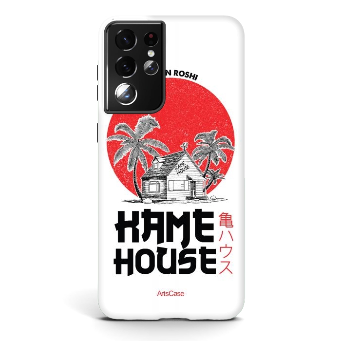 Galaxy S21 ultra StrongFit Channel Your Inner Turtle Hermit: Explore Kame House-Themed by ArtsCase