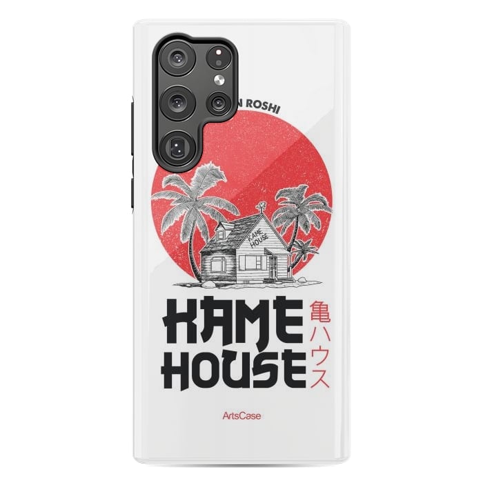Galaxy S22 Ultra StrongFit Channel Your Inner Turtle Hermit: Explore Kame House-Themed by ArtsCase