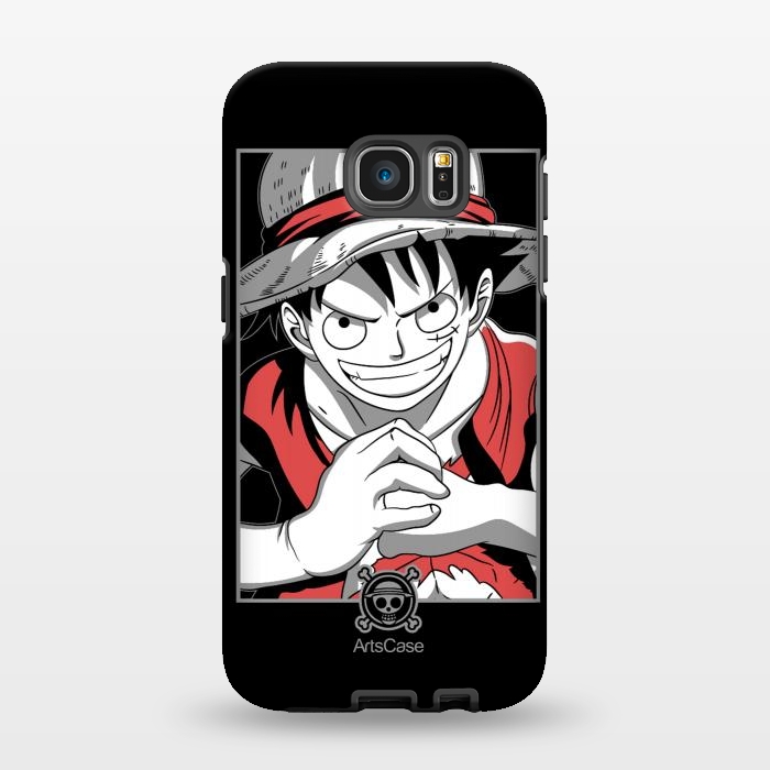 Galaxy S7 EDGE StrongFit Gear Up for Adventure: Unleash Your Inner Pirate with Captivating Luffy by ArtsCase