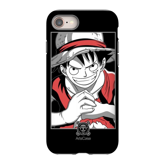 iPhone 8 StrongFit Gear Up for Adventure: Unleash Your Inner Pirate with Captivating Luffy by ArtsCase