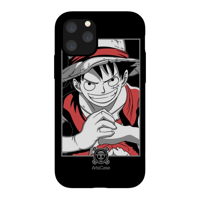 iPhone 11 Pro StrongFit Gear Up for Adventure: Unleash Your Inner Pirate with Captivating Luffy by ArtsCase