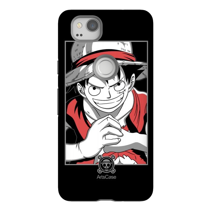 Pixel 2 StrongFit Gear Up for Adventure: Unleash Your Inner Pirate with Captivating Luffy by ArtsCase