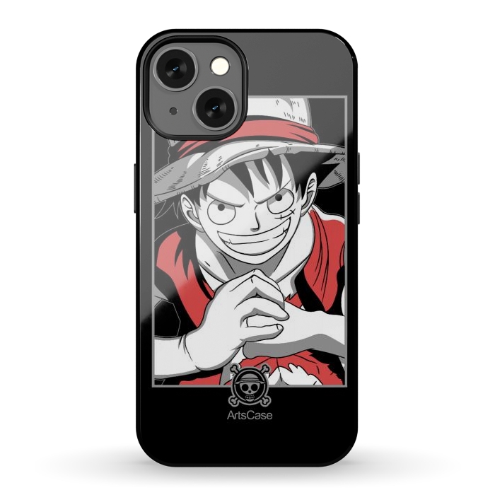 iPhone 13 StrongFit Gear Up for Adventure: Unleash Your Inner Pirate with Captivating Luffy by ArtsCase