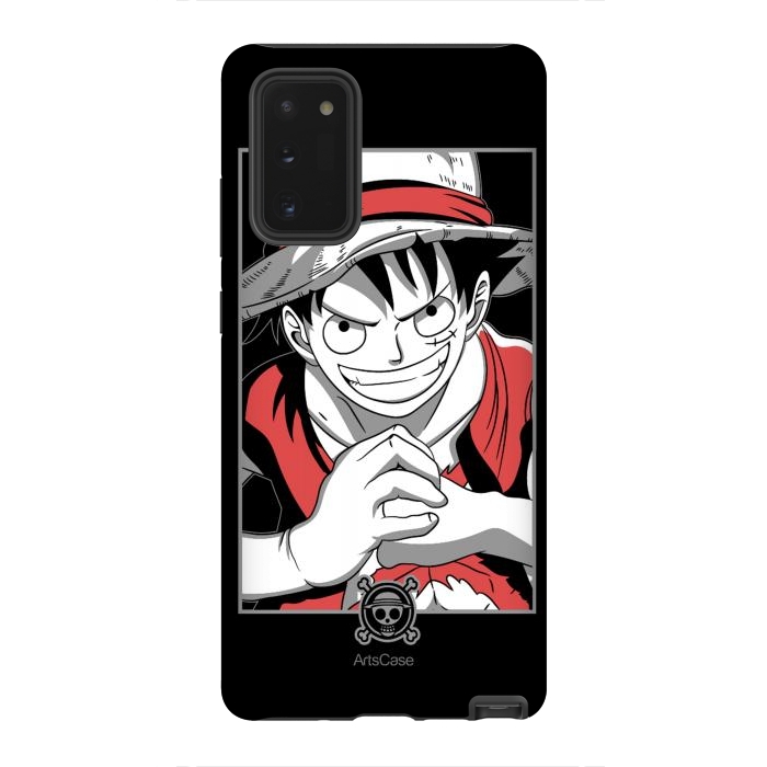 Galaxy Note 20 StrongFit Gear Up for Adventure: Unleash Your Inner Pirate with Captivating Luffy by ArtsCase
