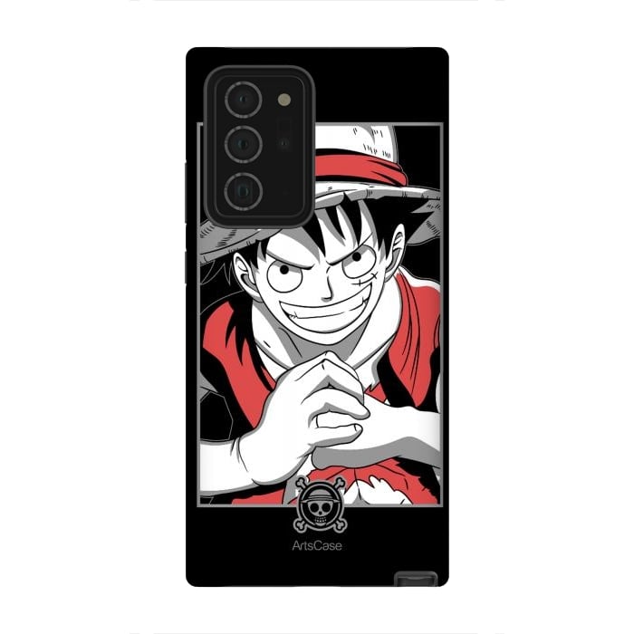 Galaxy Note 20 Ultra StrongFit Gear Up for Adventure: Unleash Your Inner Pirate with Captivating Luffy by ArtsCase