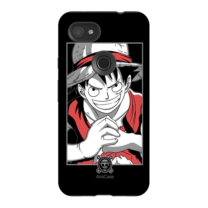 Pixel 3AXL StrongFit Gear Up for Adventure: Unleash Your Inner Pirate with Captivating Luffy by ArtsCase
