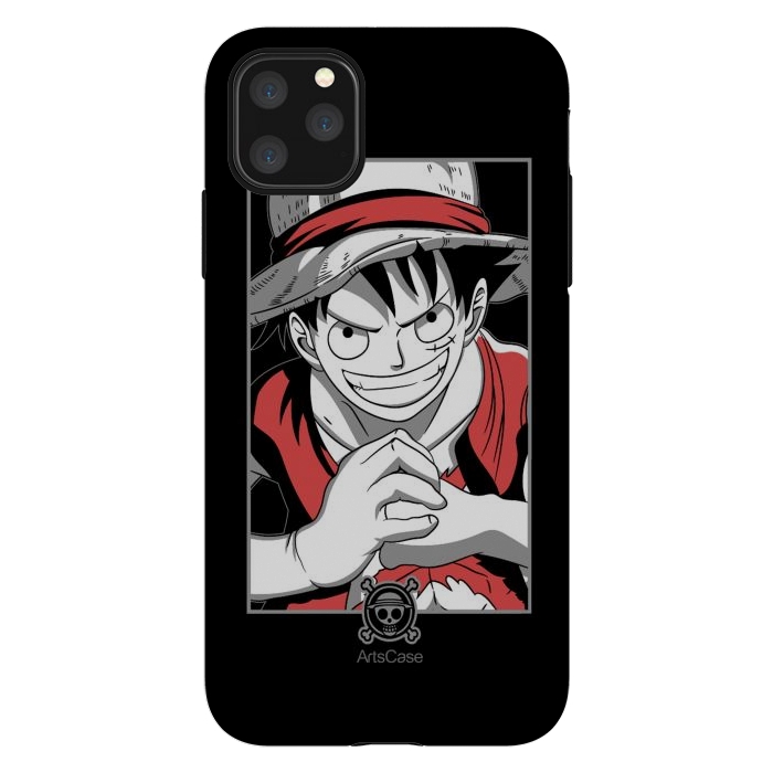 iPhone 11 Pro Max StrongFit Gear Up for Adventure: Unleash Your Inner Pirate with Captivating Luffy by ArtsCase