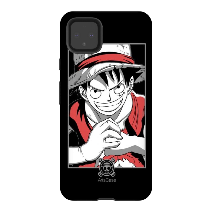 Pixel 4XL StrongFit Gear Up for Adventure: Unleash Your Inner Pirate with Captivating Luffy by ArtsCase