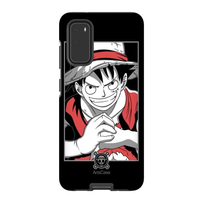 Galaxy S20 StrongFit Gear Up for Adventure: Unleash Your Inner Pirate with Captivating Luffy by ArtsCase