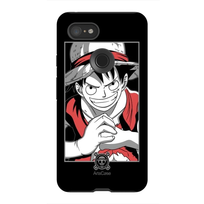 Pixel 3XL StrongFit Gear Up for Adventure: Unleash Your Inner Pirate with Captivating Luffy by ArtsCase