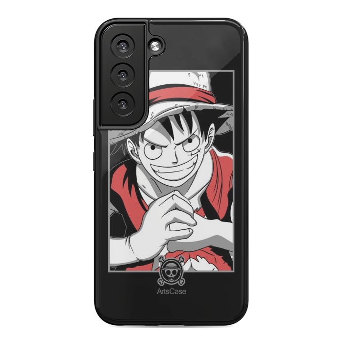 Galaxy S22 StrongFit Gear Up for Adventure: Unleash Your Inner Pirate with Captivating Luffy by ArtsCase