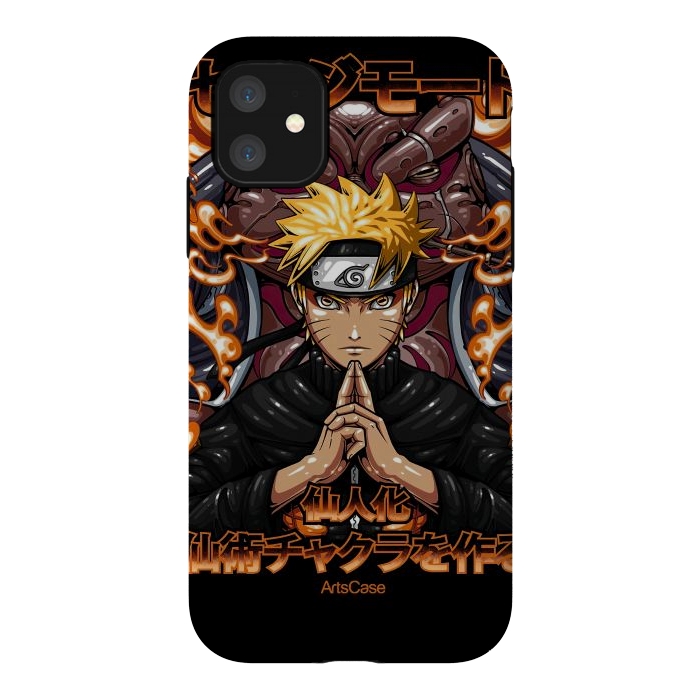 iPhone 11 StrongFit Embrace the Ninja Way: Discover a World of Courage and Strength with Naruto-Inspired by ArtsCase