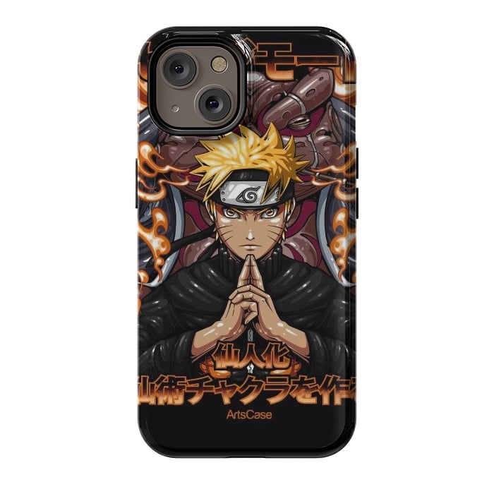 iPhone 14 StrongFit Embrace the Ninja Way: Discover a World of Courage and Strength with Naruto-Inspired by ArtsCase