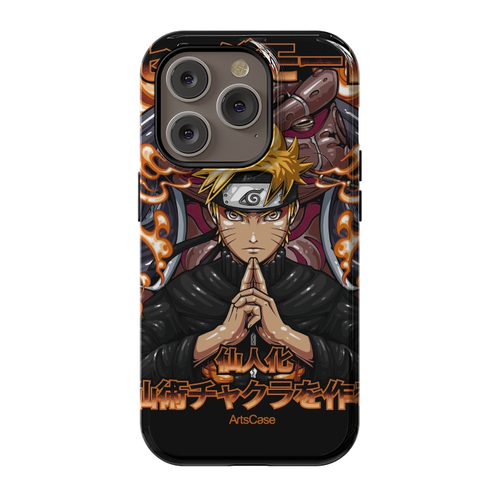 iPhone 14 Pro StrongFit Embrace the Ninja Way: Discover a World of Courage and Strength with Naruto-Inspired by ArtsCase