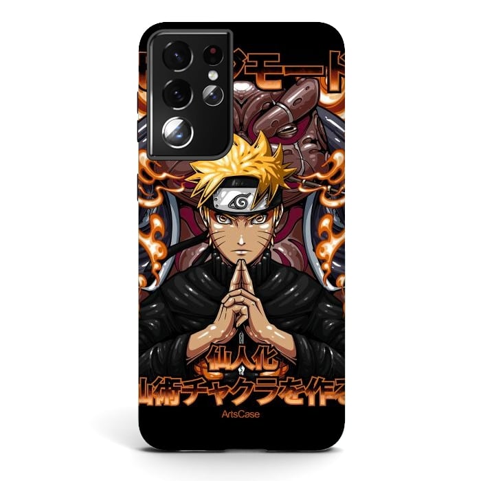 Galaxy S21 ultra StrongFit Embrace the Ninja Way: Discover a World of Courage and Strength with Naruto-Inspired by ArtsCase