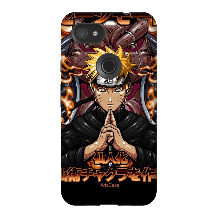 Pixel 3AXL StrongFit Embrace the Ninja Way: Discover a World of Courage and Strength with Naruto-Inspired by ArtsCase