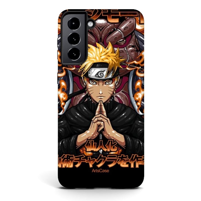 Galaxy S21 StrongFit Embrace the Ninja Way: Discover a World of Courage and Strength with Naruto-Inspired by ArtsCase