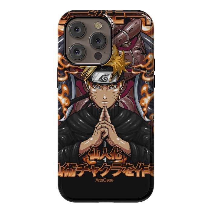 iPhone 14 Pro max StrongFit Embrace the Ninja Way: Discover a World of Courage and Strength with Naruto-Inspired by ArtsCase