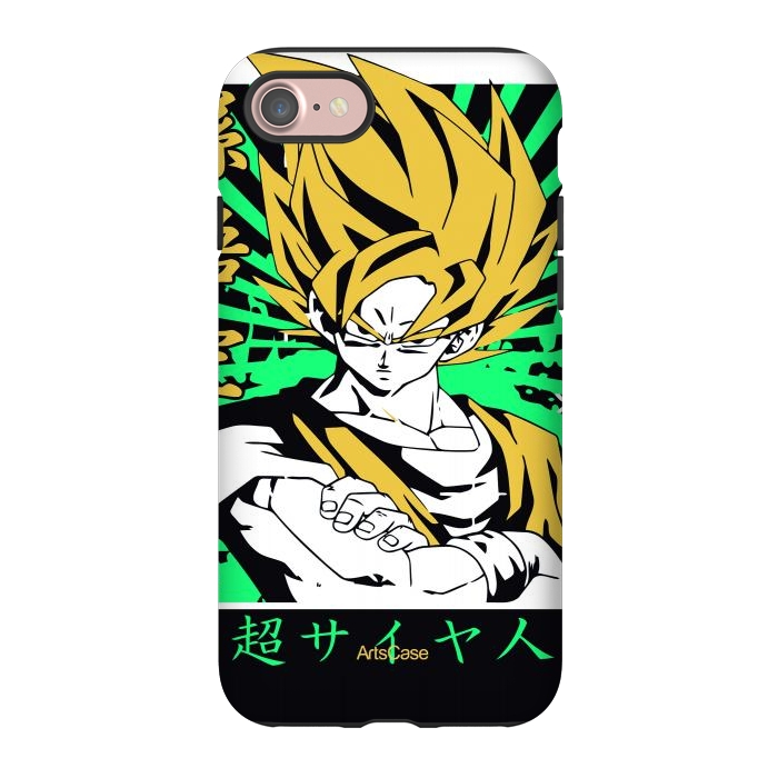 iPhone 7 StrongFit Unleash the Inner Warrior: Transform Your Collection with Super Saiyan-Inspired by ArtsCase