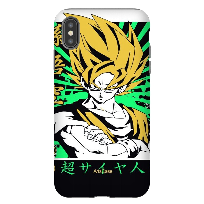 iPhone Xs Max StrongFit Unleash the Inner Warrior: Transform Your Collection with Super Saiyan-Inspired by ArtsCase
