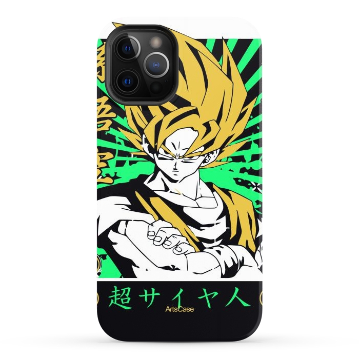 iPhone 12 Pro Max StrongFit Unleash the Inner Warrior: Transform Your Collection with Super Saiyan-Inspired by ArtsCase
