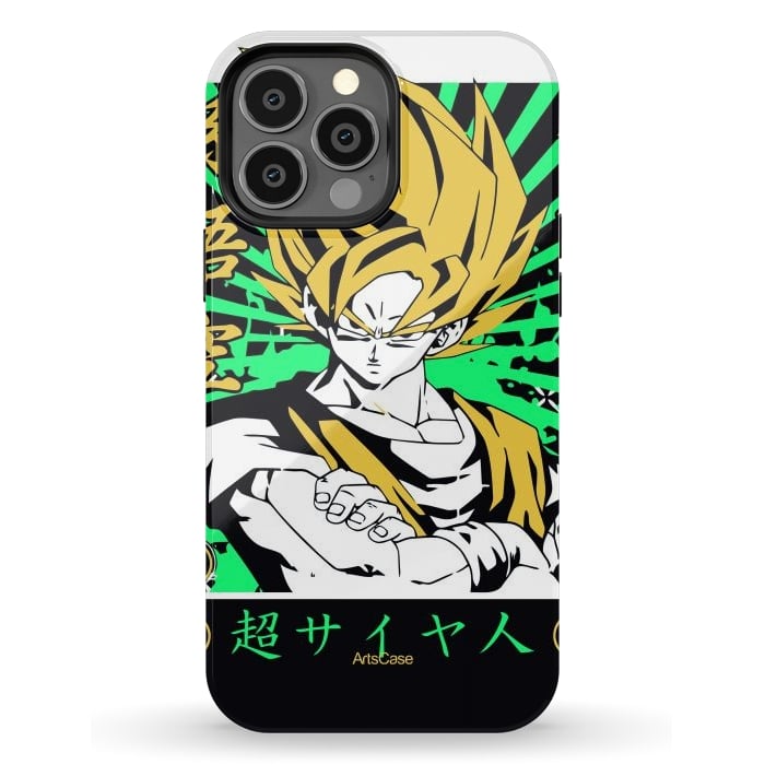iPhone 13 Pro Max StrongFit Unleash the Inner Warrior: Transform Your Collection with Super Saiyan-Inspired by ArtsCase