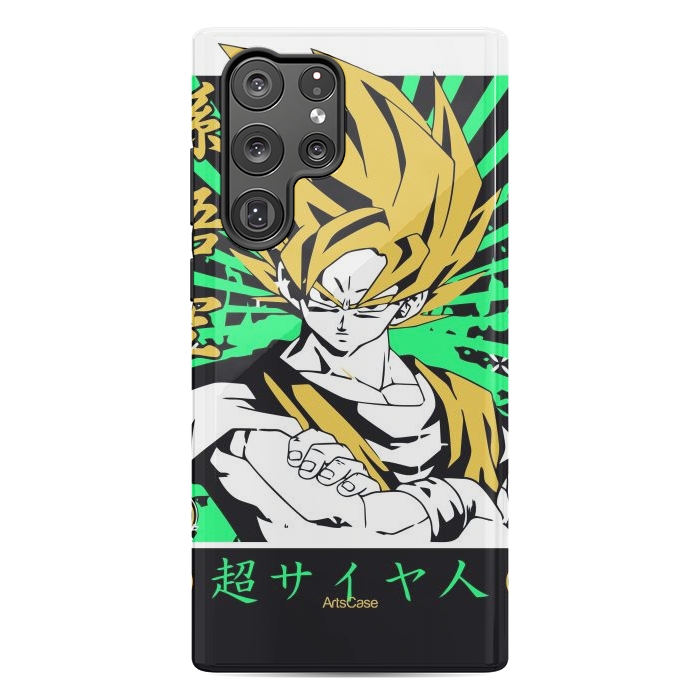 Galaxy S22 Ultra StrongFit Unleash the Inner Warrior: Transform Your Collection with Super Saiyan-Inspired by ArtsCase