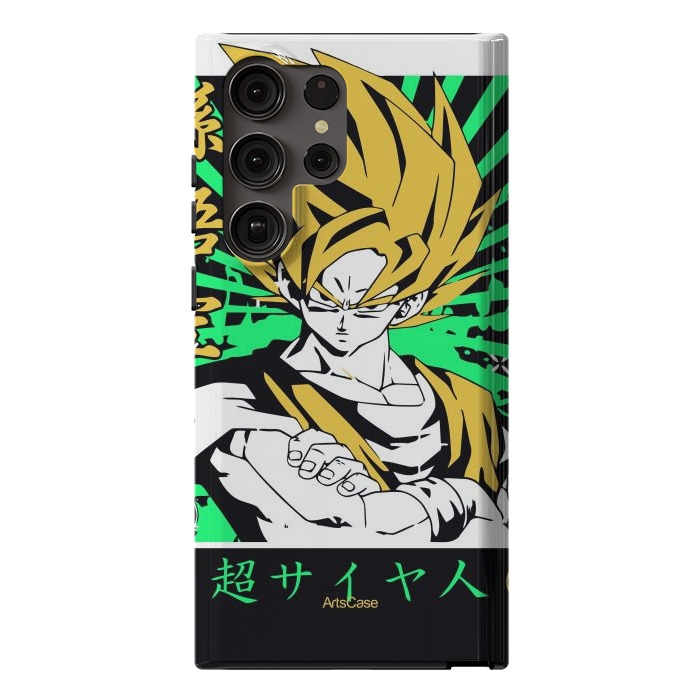 Galaxy S23 Ultra StrongFit Unleash the Inner Warrior: Transform Your Collection with Super Saiyan-Inspired by ArtsCase