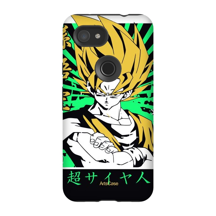 Pixel 3A StrongFit Unleash the Inner Warrior: Transform Your Collection with Super Saiyan-Inspired by ArtsCase