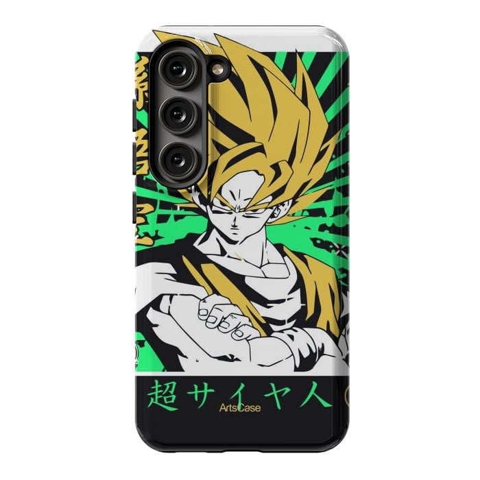 Galaxy S23 StrongFit Unleash the Inner Warrior: Transform Your Collection with Super Saiyan-Inspired by ArtsCase