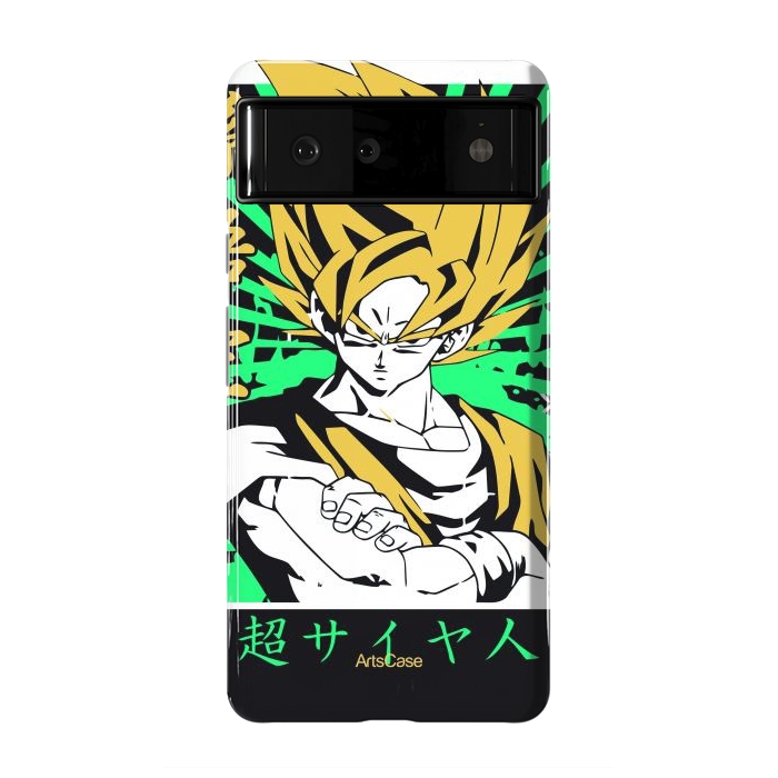 Pixel 6 StrongFit Unleash the Inner Warrior: Transform Your Collection with Super Saiyan-Inspired by ArtsCase