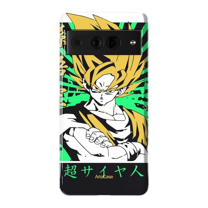 Pixel 7 Pro StrongFit Unleash the Inner Warrior: Transform Your Collection with Super Saiyan-Inspired by ArtsCase