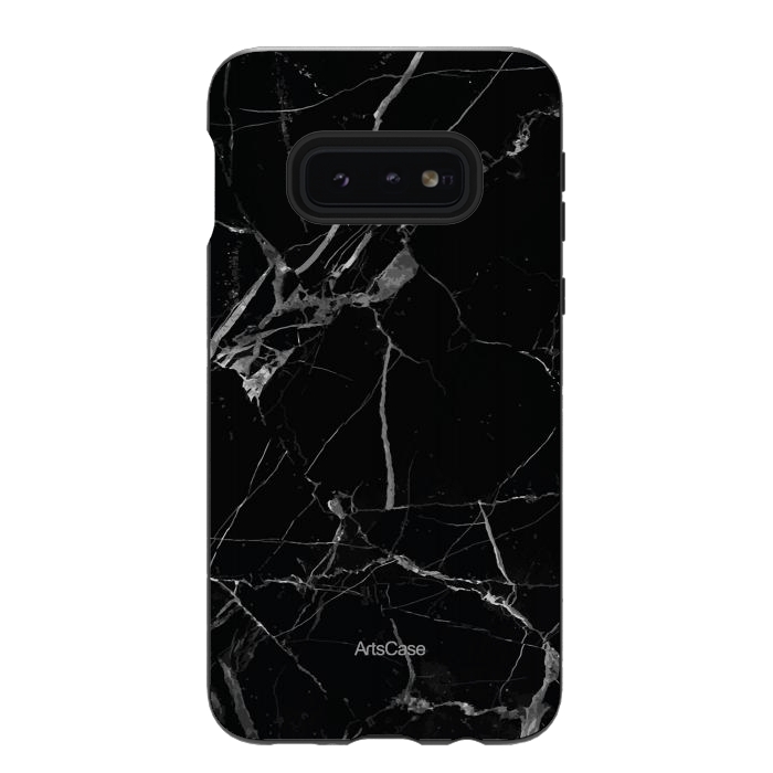 Galaxy S10e StrongFit Noir Marble by ArtsCase