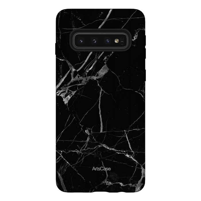 Galaxy S10 StrongFit Noir Marble by ArtsCase