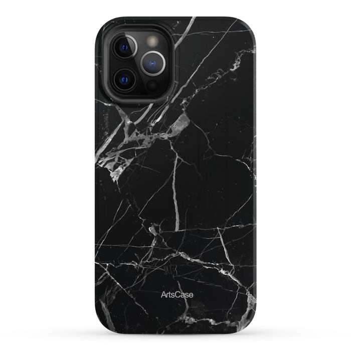 iPhone 12 Pro StrongFit Noir Marble by ArtsCase