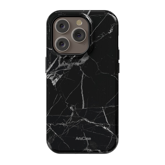 iPhone 14 Pro StrongFit Noir Marble by ArtsCase