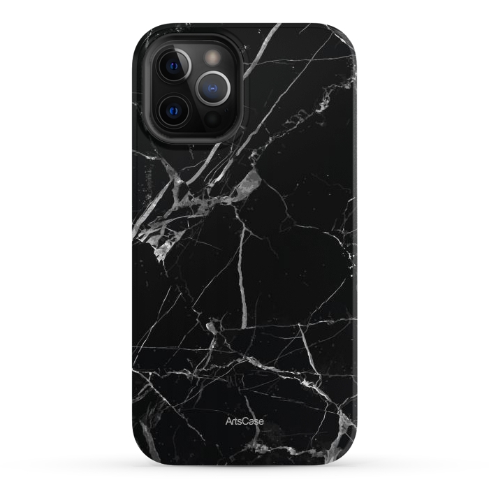 iPhone 12 Pro Max StrongFit Noir Marble by ArtsCase
