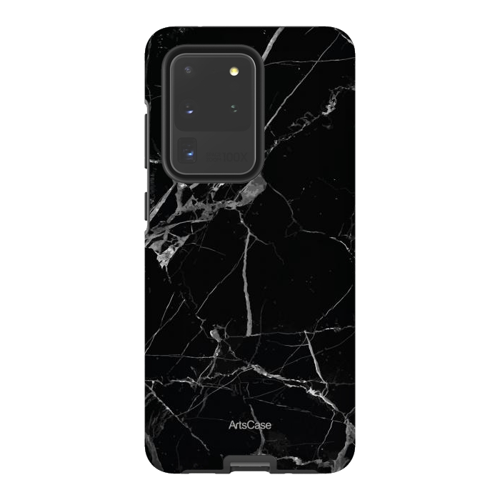 Galaxy S20 Ultra StrongFit Noir Marble by ArtsCase