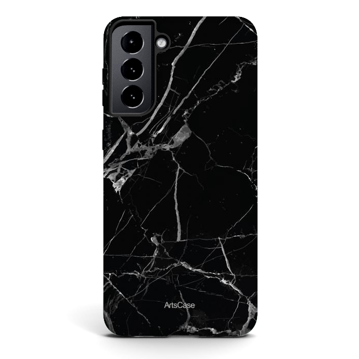 Galaxy S21 StrongFit Noir Marble by ArtsCase