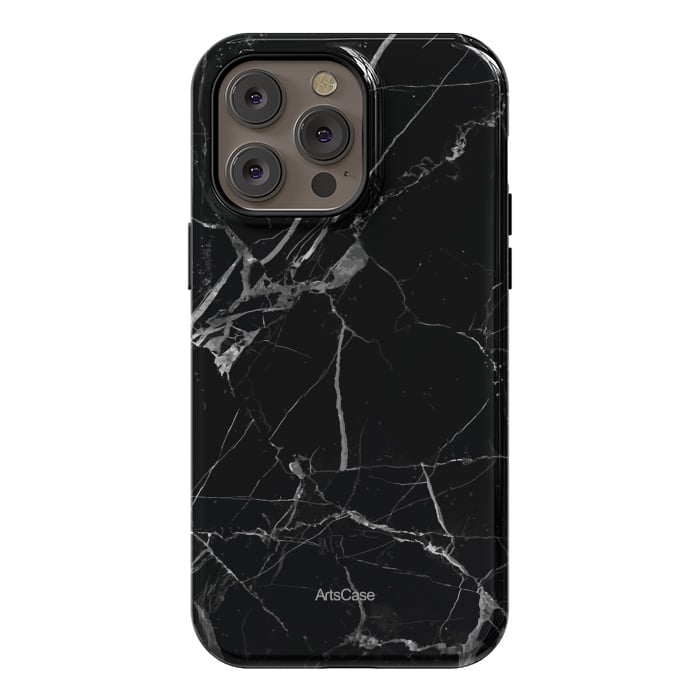 iPhone 14 Pro max StrongFit Noir Marble by ArtsCase