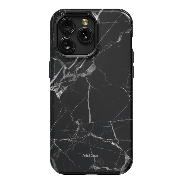 iPhone 15 Pro Max StrongFit Noir Marble by ArtsCase