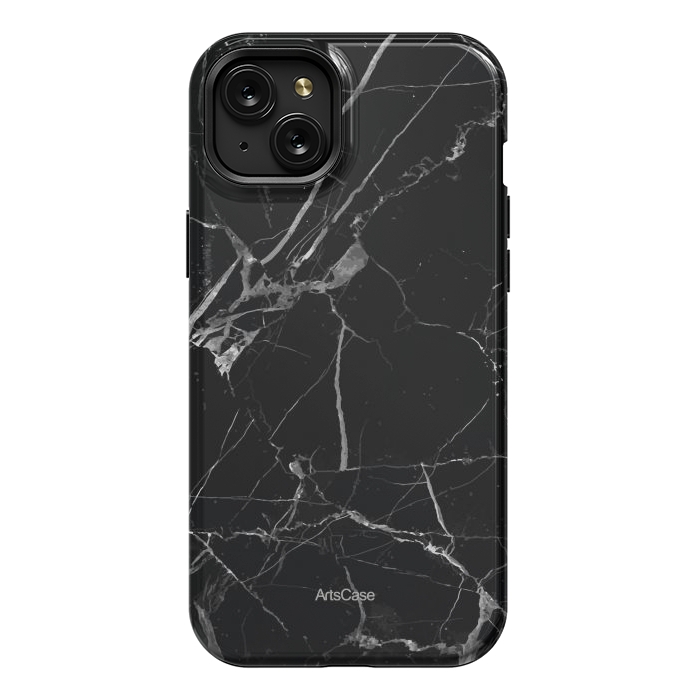 iPhone 15 Plus StrongFit Noir Marble by ArtsCase