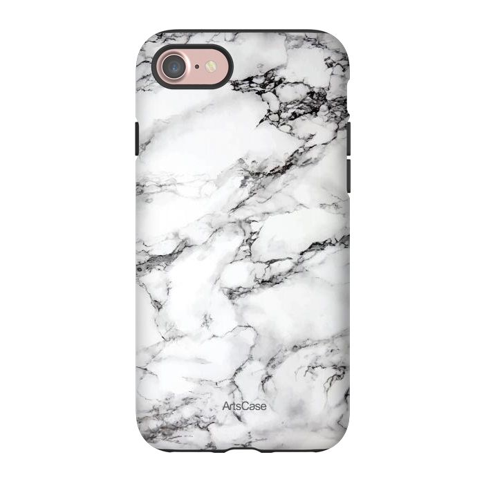 iPhone 7 StrongFit White Satin  by ArtsCase