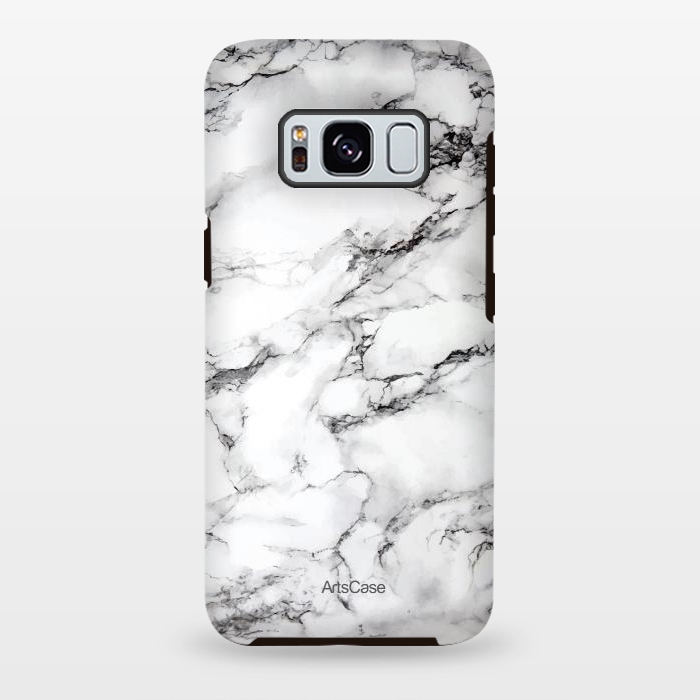 Galaxy S8 plus StrongFit White Satin  by ArtsCase