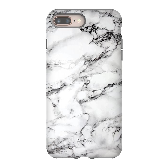 iPhone 8 plus StrongFit White Satin  by ArtsCase