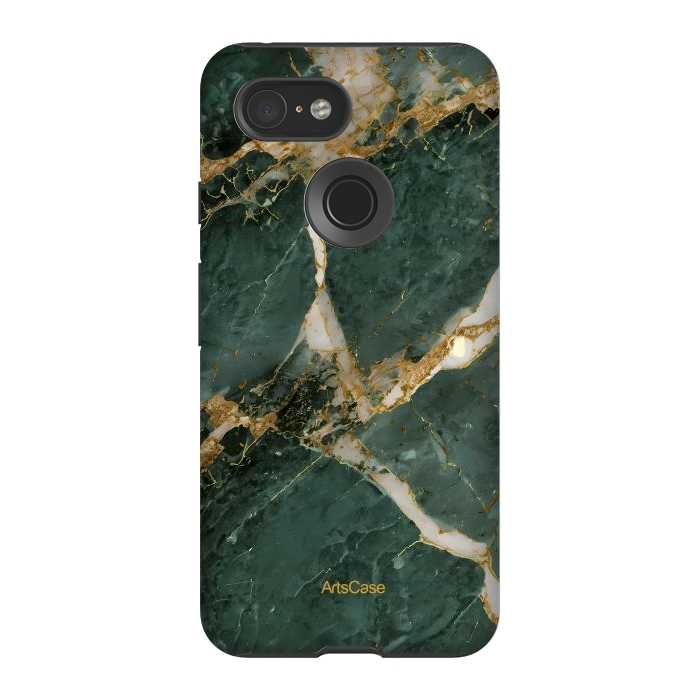 Pixel 3 StrongFit Green Jungle  by ArtsCase