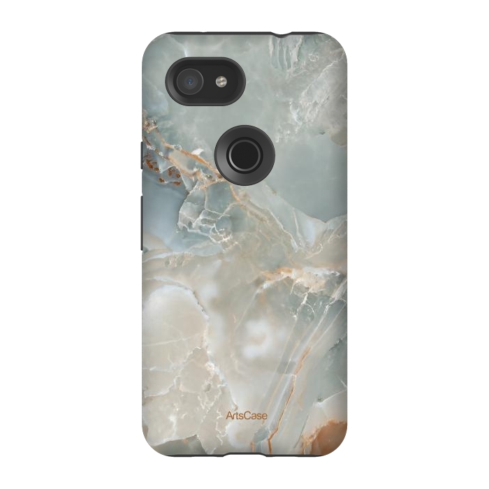 Pixel 3A StrongFit Gray Pastel by ArtsCase