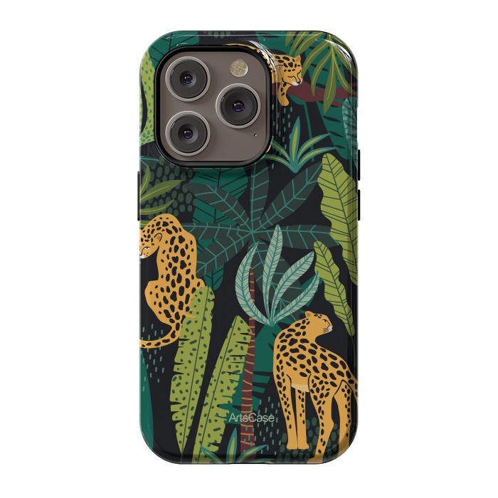 iPhone 14 Pro StrongFit Morning Jungle by ArtsCase