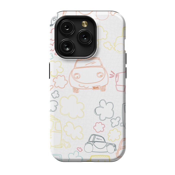 iPhone 15 Pro StrongFit Stitched Cars by MaJoBV